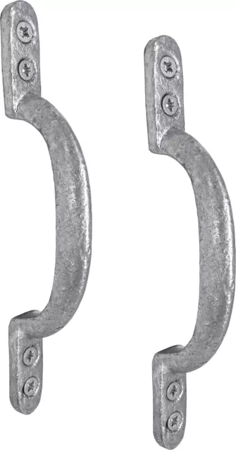 150mm Diecast BZP Hot Bed D Pull Handle 6" Garden Door Gate Barn Shed