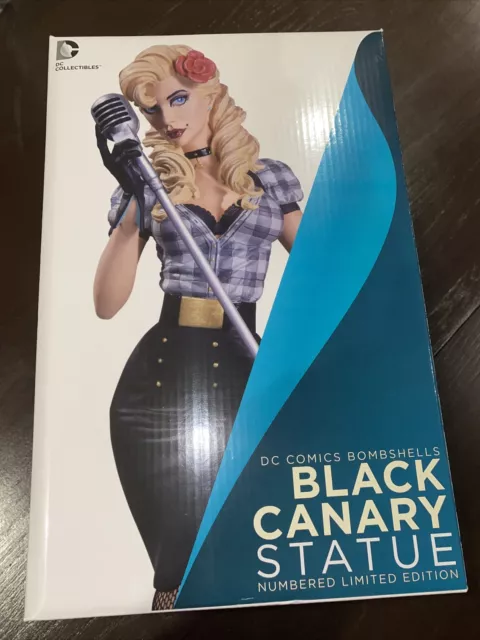 DC Comics Bombshells BLACK CANARY Statue New #2936 Of 5200, 1st Run, 2014