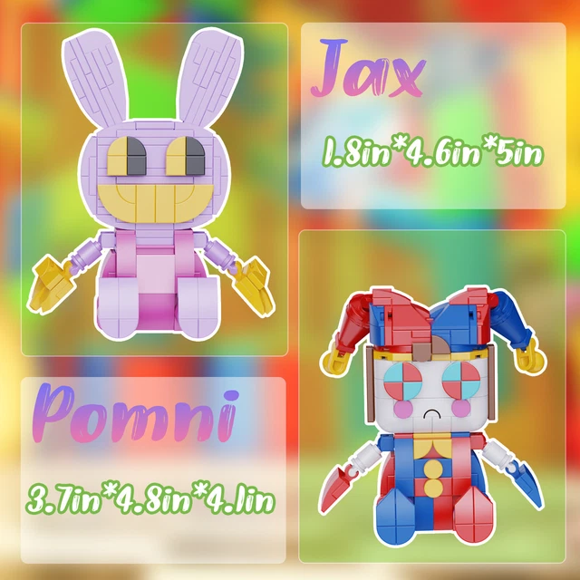 JAX AND POMNI from Amazing Digital Circus Model Building Blocks Toys