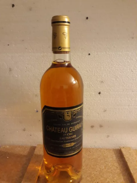 Belle bt De Vin Sauternes château Guiraud 2001 excellente année, ..Colissimo