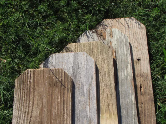 Reclaimed Old Fence Wood Boards W Ears 10 Boards 12" Weathered Barn Wood Planks 2