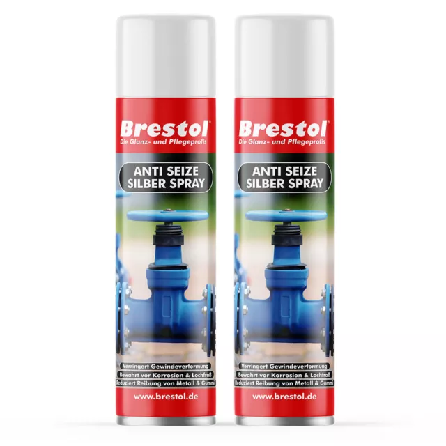 (28,63€/L) 2x 400 ml ANTI SEIZE Spray Montagespray Kupferpaste-Spray Keramik