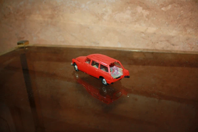 Miniature NOREV Break ID 19 Citroën – échelle 1/9, Couleur Orange, Fabriquée En France