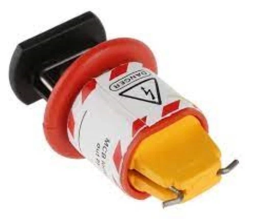 Red Mcb Tag Miniature Circuit Breaker Lockout Pin Out Standard Loto 