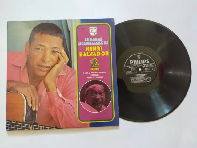 2LP Vinyles 33T Henri Salvador "Le monde merveilleux" BE
