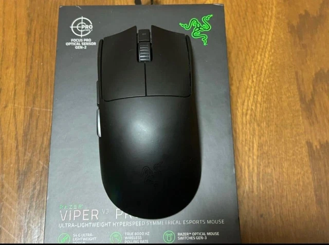 RAZER VIPER V3 Pro Gaming Mouse Focus Pro Optical Sensor Wireless ...