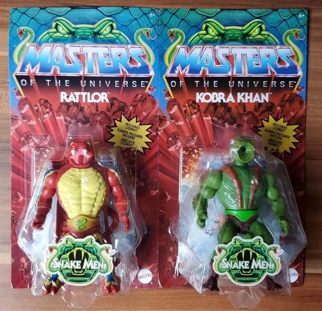 NEU OVP Rattlor & Kobra Khan Masters of the Universe Origins MOTU Figur