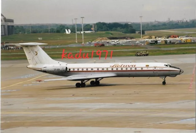 N94) Foto - Tupolev TU-134A. Lietuva. Airliner. Flugzeug, Aircraft. 1998