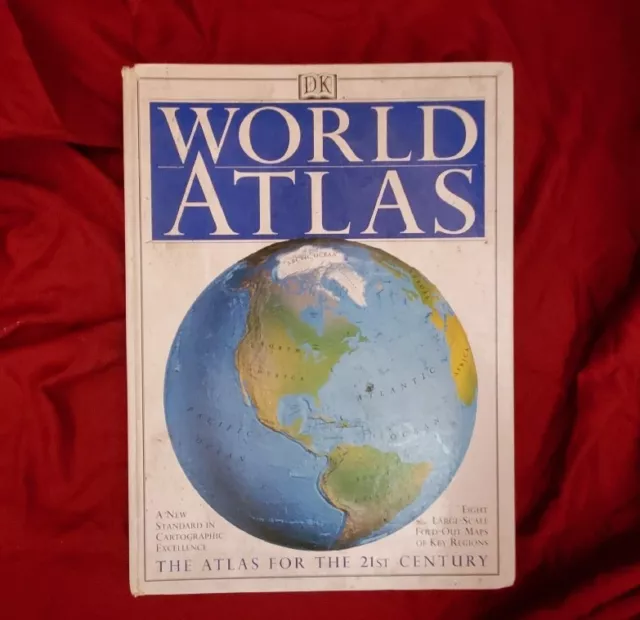 World Atlas, Oversized Gift Present Box, Handmade Diversion Safe Book