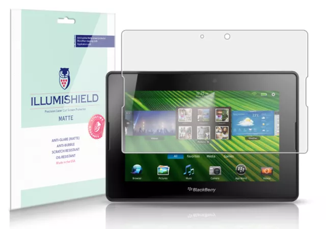 iLLumiShield Anti-Glare Matte Screen Protector 3x for BlackBerry PlayBook 7"