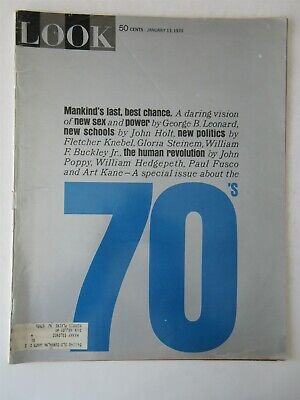 LOOK MAGAZINE January 13,1970 The Human Revolution VINTAGE ADS Gloria Steinem