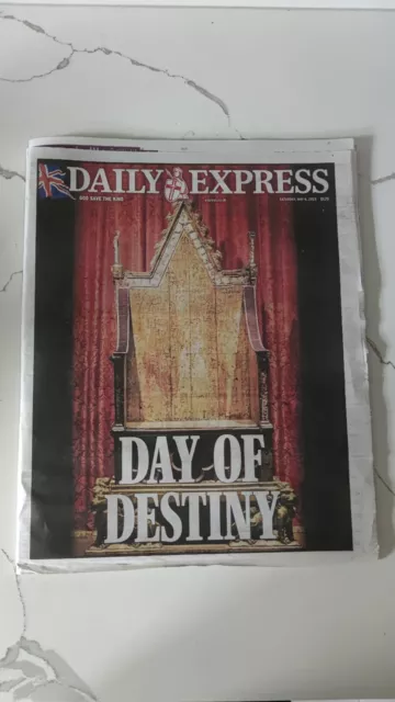 Daily Express - King Charles III 3 Coronation Souvenir 6 May 2023 Newspaper