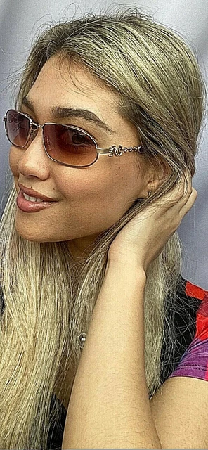 New John Galliano JG 0030 col.28T 57mm Gold Women's Sunglasses Italy