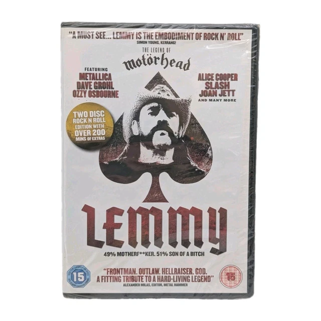 LEMMY MOVIE MOTORHEAD Legend DVD Rock Documentary Metallica Dave Grohl ...