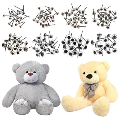 SuPVOX 60 occhi di sicurezza in vetro per bambole orso di peluche 