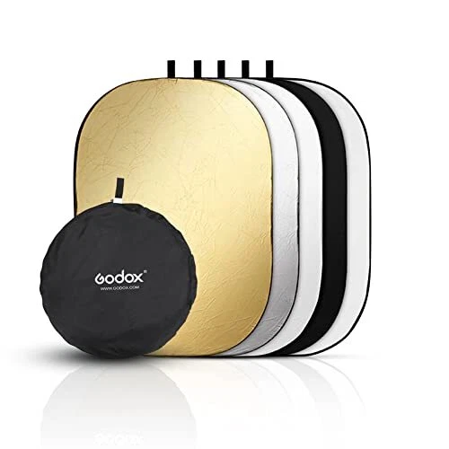 32&quote;x47&quote;/80x120cm Collapsible Photography Light Reflector, 5...