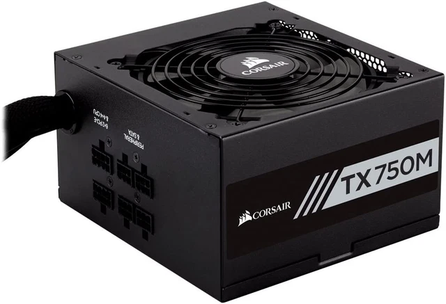 Corsair TX750M Alimentatore PC ATX, 14 x 8,6 x 15 cm, Semi Modulare, 80+ Gold