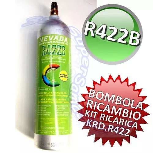 Kit ricarica fai da te climatizzatore R422B - BOMBOLA RICAMBIO