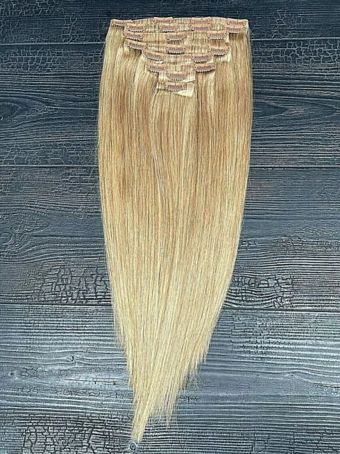 Foxy Locks - 18" elegante 130 Gramm Remy Echthaarverlängerungen - Karamell 2