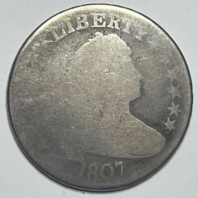 1807 Draped Bust Half Dollar - Circulated Key Date 50C; K002