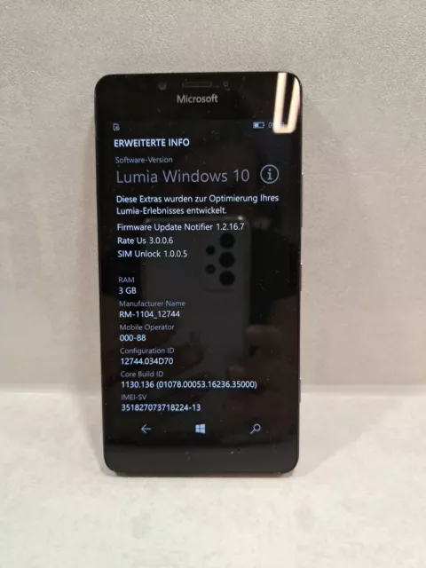 Microsoft  Lumia 950 XL - 32GB - Schwarz (Ohne Simlock) Smartphone