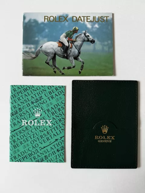 Rolex Datejust Booklet - Set 3-Teilig - Deutsch von 2.1997 -