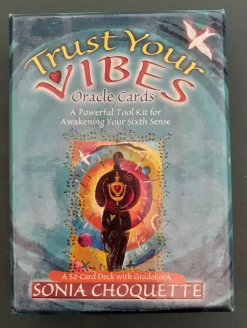 ORACLE 52 card deck & book   "Trust Your Vibes" by Sonia Choquette  vgc