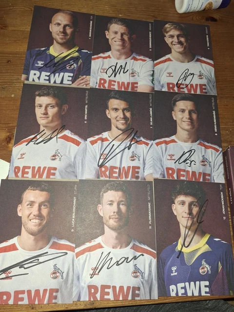 Borussia Dortmund Autogrammkarten 2024/25 - BVB Teamkarten Unsigniert Im Sammelset