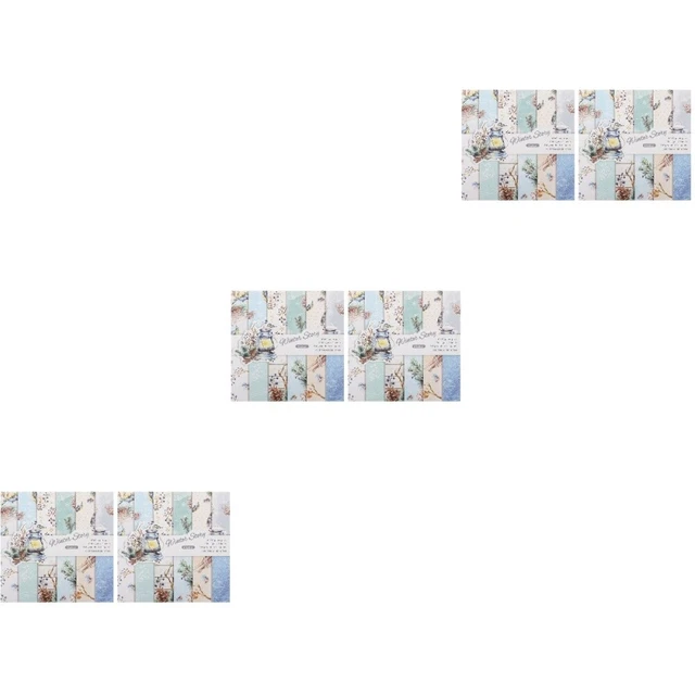 6 Sets spring scrapbook paper /48 blätter Tafel Papiere Papier für DIY Muster Pa