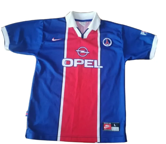 ORIGINAL PARIS SAINT Germain PSG 1997-1998 Home Football Shirt Nike ...