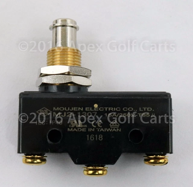 GOLF CART BRAKE Pedal Micro Switch 3Terminal PlungerStyle For Club