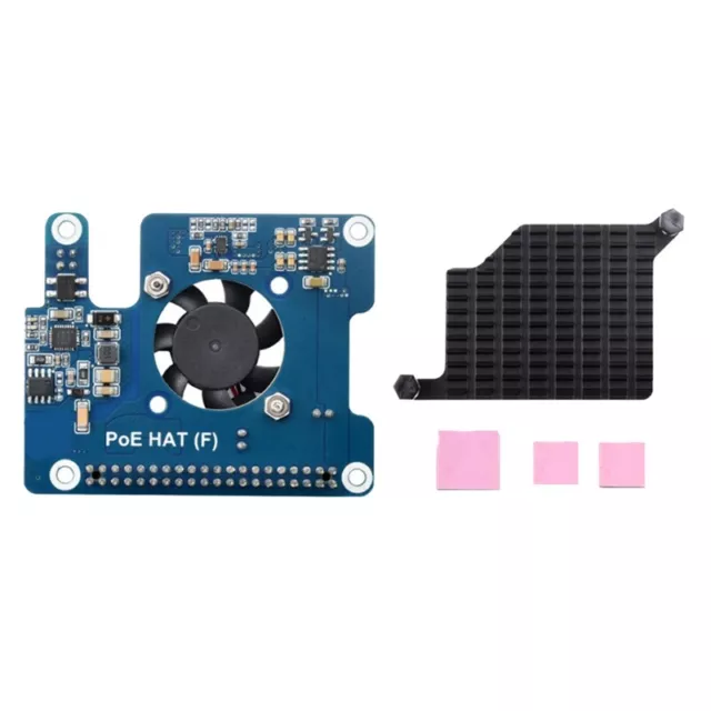 Para 5 PoE HAT 802.3Af/ GPIO tarjeta de expansión con ventilador 5V/12V para 5 P5X8