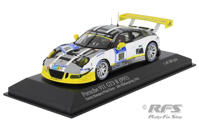 Porsche 991 GT3R 911 24 Heures du Nurburgring 2016 Spark SG254 - Miniatures Autos Motos