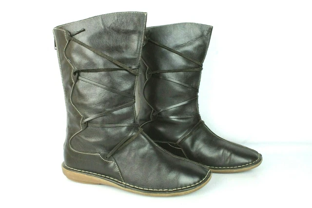 Mi bottes / Bottines Tacas cuir marron T 38 / UK 5 TRES BON ETAT