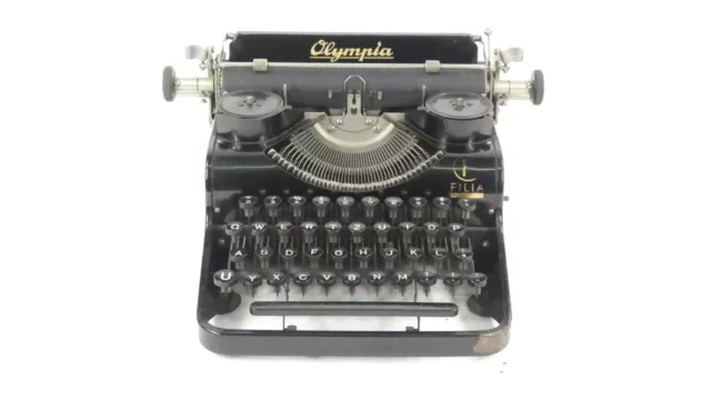 Maquina De Escribir Olympia Filia Año 1935 Typewriter Schreibmaschine Ecrire 2