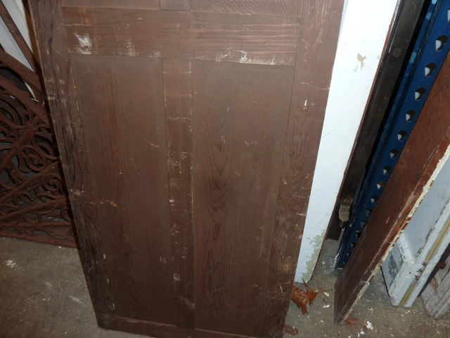 c1870-80 FOUR panel CABINET door EASTLAKE design PAINTED 54 x 21 x 7/8" 3