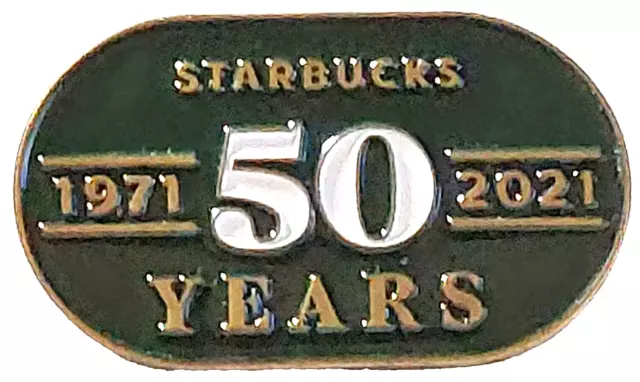 Starbucks Coffee Company 50 Years 1971-2021 Lapel Pin