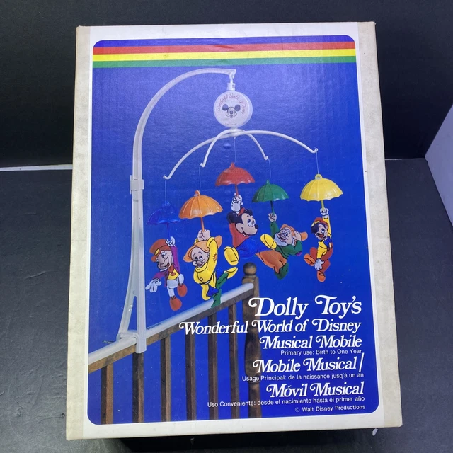 DISNEY BABY MOBILE Mickey Mouse Dolly Toy Wonderful World of Disney