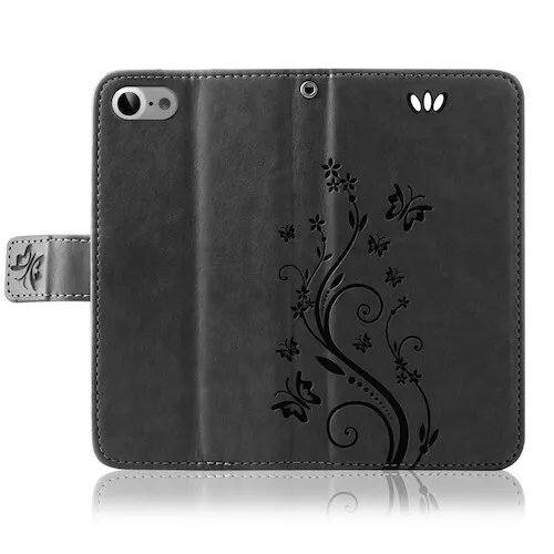 IPHONE Étui Portable pour Téléphone Etui Coque Fleurs Rabattable Livre Housse 3