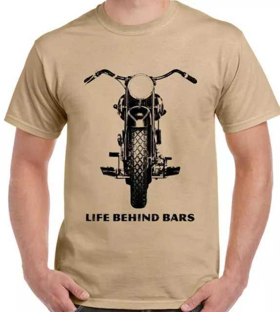 Biker T-Shirt Mens Motorbike Funny Motorcycle Indian Triumph Chopper Cafe Racer