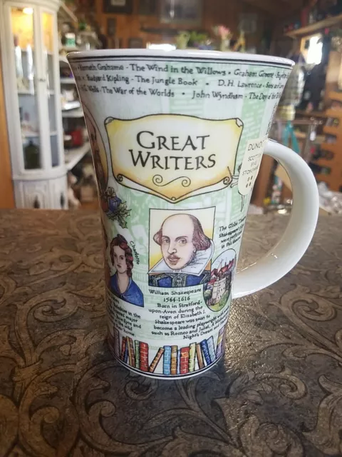 Dunoon Scottish Fine Stoneware "Great Writers" Mug * Caroline Dadd Designed
