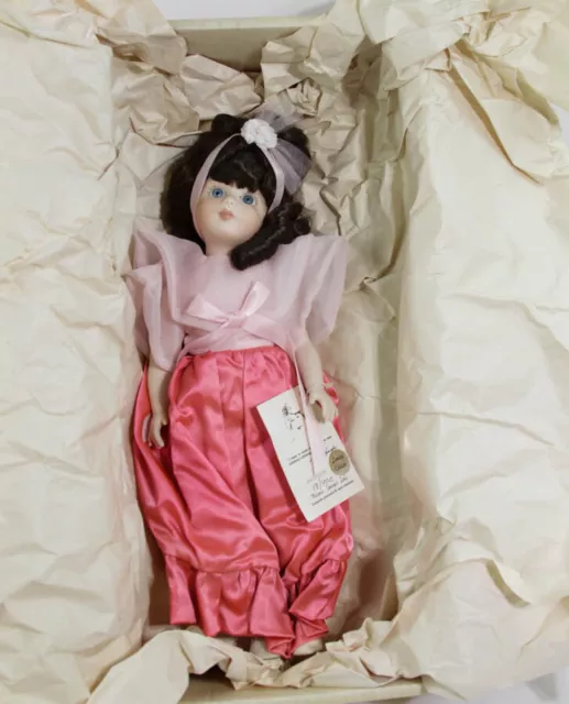 LIMITED EDITION MARJORIE SPANGLER DOLLS "JACQUELYN" 98/400 PORCELAIN DOLL in box