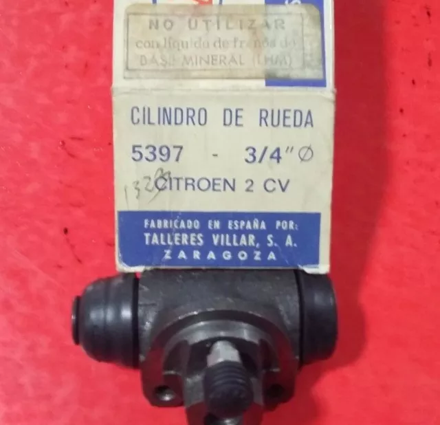 Cilindro Bombin De Frenos Citroen 2 Cv 3/4" Liquido Lhm 5397 Villar 5397 , Nuevo