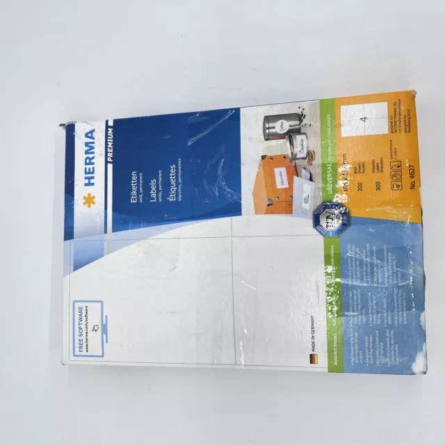 HERMA 4627 Universal Etiketten DIN A4 groß (105 x 148 mm, 200 Blatt, Papier, mat