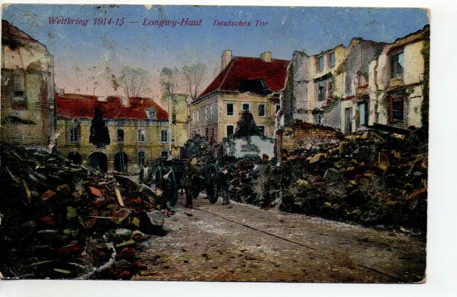 LONGWY - Meurthe and Moselle - CPA 54 - German map Ruins Deutsches Tor