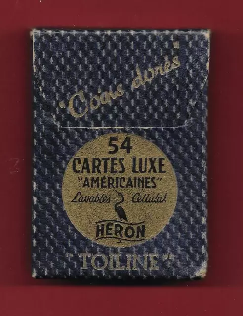 Jeu de 54 cartes luxe - "Américaines" - Lavables - Cellulak - Toiline - Delle