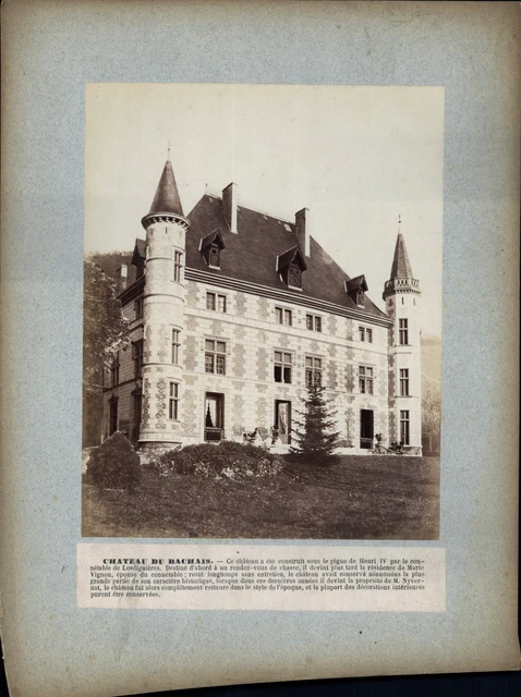 France, Crémieu, Château de Saint-Jullin vintage albumen print Tirage