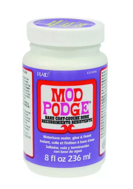 PLAID MOD PODGE HARD COAT 8 OZ 236ml Top Coat Glue & Sealer Finish