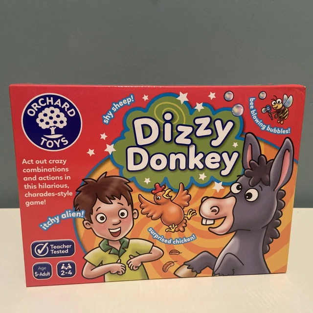 Orchard Toys Dizzy Donkey – Action-Spiel Für Die Familie, Scharaden-Stil, Ab 5 Jahren