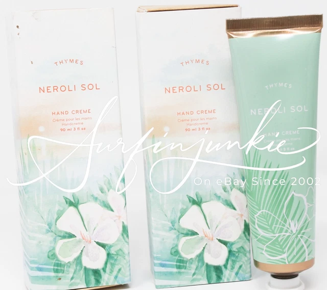 Thymes Neroli Sol Hand Cream 2 pc Set Rare New Damaged Box See Photo New